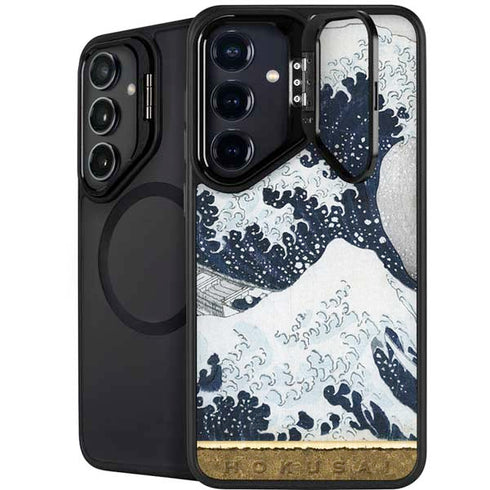 The Great Wave off Kanagawa by Hokusai Galaxy S25 Kickstand Case